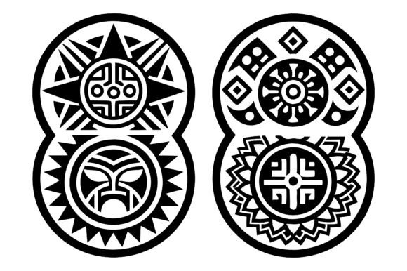 Aztec Icon Silhouette Vector Set: A Powerful Design Resource for Modern Creators