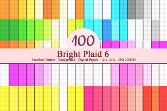 Bright Plaid 6 Seamless Pattern: A Versatile Design Resource for Creative Businesses