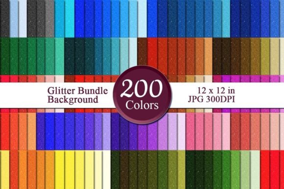 Glitter Bundle Digital Papers 5: Sparkle Your Creations