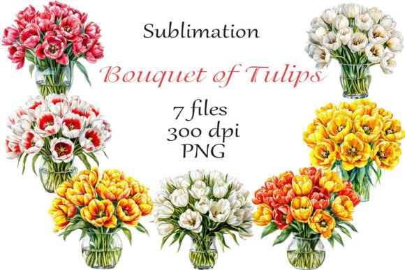 How to Use the Sublimation Bouquet of Tulips PNG for Creative Projects