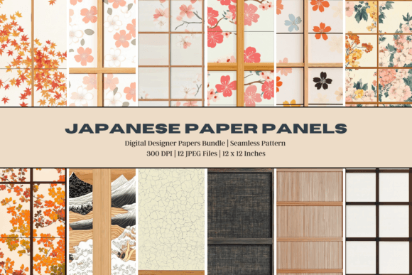 Japanese Paper Panels Digital Paper: A Must-Have for Creative Projects