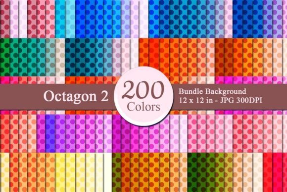 Octagon 2 Digital Papers Bundle: A Versatile Resource for Designers