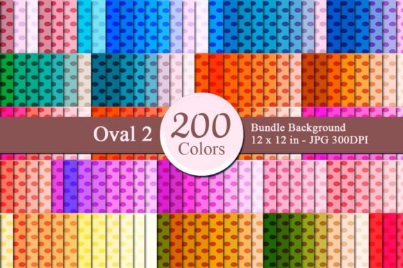 Oval 2 Digital Papers Bundle – A Versatile Creative Resource for Modern Businesses and Designers