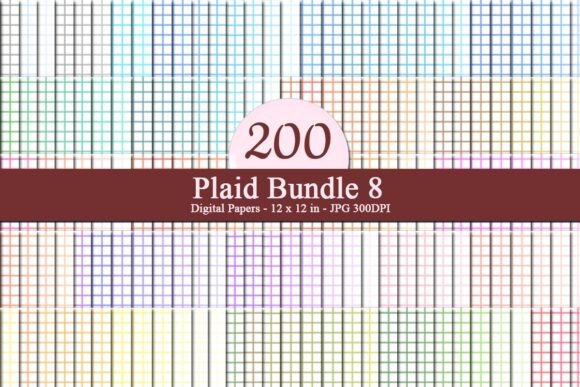 Plaid Bundle 8 Digital Papers: A Versatile Resource for Creative and Business Projects