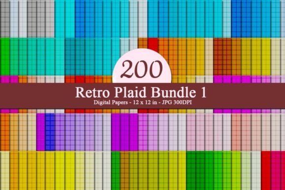 Retro Plaid Bundle 1 Digital Papers: A Comprehensive Guide for Creative and Commercial Use