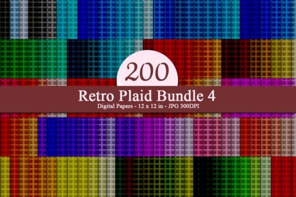 Retro Plaid Bundle 4 Digital Papers: A Strategic Resource for Creative Professionals and Business Owners