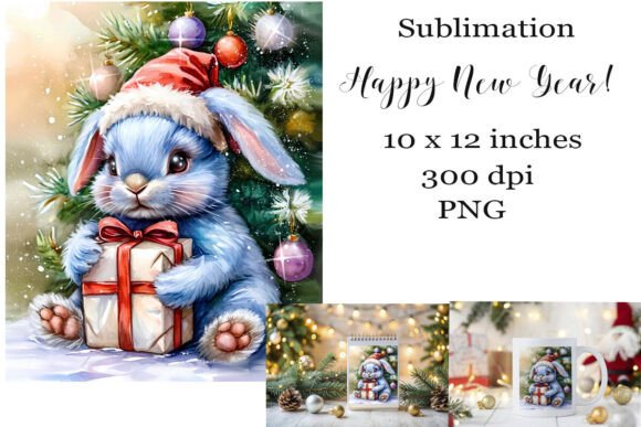 Sublimation Happy New Year PNG for Creative Projects