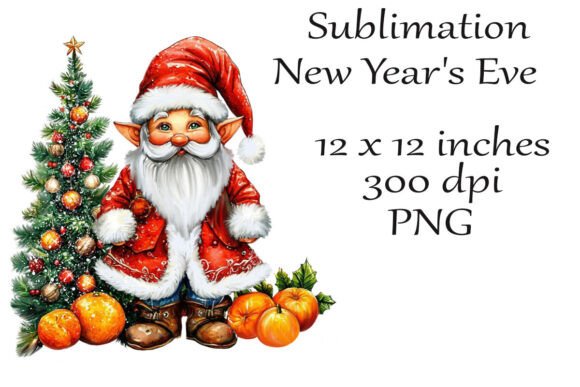 Sublimation New Year’s Gnome PNG: A Creative Resource for Festive Projects