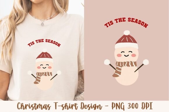 Tis the Season Snow Man: A Festive Graphic for Creative Projects
