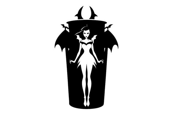 Vampire Girl Silhouette Tumbler Wrap: A Stylish and Customizable Design for Every Occasion