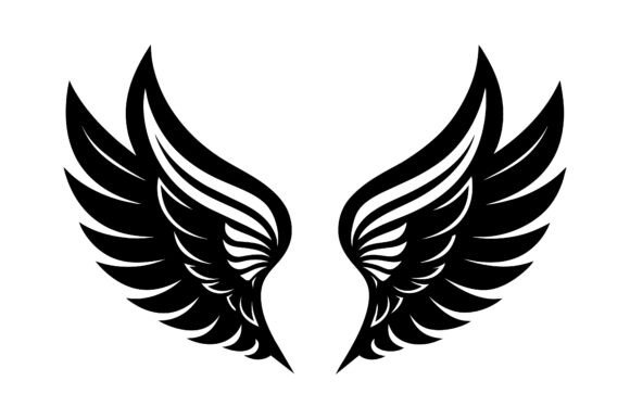 Wings Silhouette Icons Vector Design: A Versatile Tool for Creative Projects